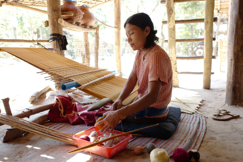 Backstrap weaving